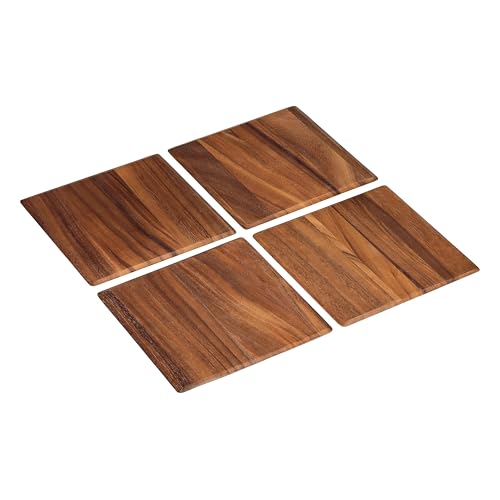 Tala Quadratische Tischsets, lackierte Akazienholzbretter, ideal zum Servieren, Essen und Ausstellen von Lebensmitteln, 4 Stück, jedes Brett misst 25 x 25 x 0,8 cm, was sie zu einem perfekten Gedeck Tala Quadratische Tischsets, lackierte Akazienholzbretter, ideal zum Servieren, Essen und Ausstellen von Lebensmitteln, 4 Stück, jedes Brett misst 25 x 25 x 0,8 cm, was sie zu einem perfekten Gedeck von Tala