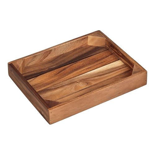 Tala Rechteckige Servierkiste, lackiertes Akazienholz-Mittelstück für Zuhause, Küche und Catering-Events, elegantes, rustikales Serviertablett für Lebensmittel-Displays und Organisation, 24,5 x 33 x 5 Tala Rechteckige Servierkiste, lackiertes Akazienholz-Mittelstück für Zuhause, Küche und Catering-Events, elegantes, rustikales Serviertablett für Lebensmittel-Displays und Organisation, 24,5 x 33 x 5 von Tala