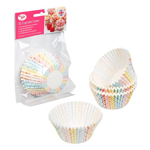 Tala Regenbogenfarbene Cupcake-Förmchen mit Farbverlauf, 32er-Pack Tala Regenbogenfarbene Cupcake-Förmchen mit Farbverlauf, 32er-Pack von Tala