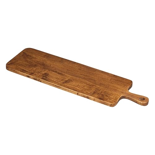 Tala Riesiges Präsentations- und Präsentationsbrett, lackiertes Hevea-Holz mit Eichen-Finish, perfekt zum Servieren von Fleisch, Käse und süßen Speisen, ideal für Buffets und Lebensmittel-Displays, von Tala