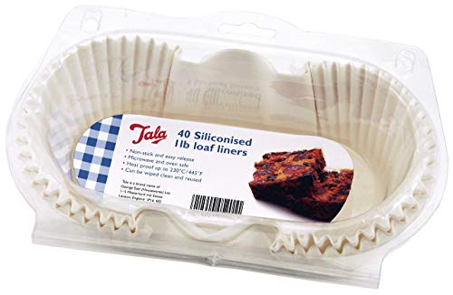 Tala 1Lb Antihaft-Silikonpapier Backformen, Hitzebeständig bis 230°C, 40er-Pack, BPA-frei - Perfekt für Brot, Gebäck und Kuchen von Tala