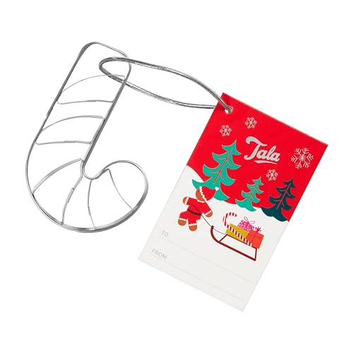 Tala Weihnachten Zuckerstange Ausstecher, Detaillierte Keksausstecher zum Backen und Perfekt für Fondant und Teig, Edelstahl Ausstecher von Tala