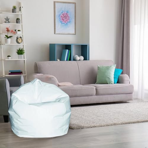 Dmora Eleganter Sitzsack, weiße Farbe, Maße 65 x 50 x 65 cm von Talamo Italia