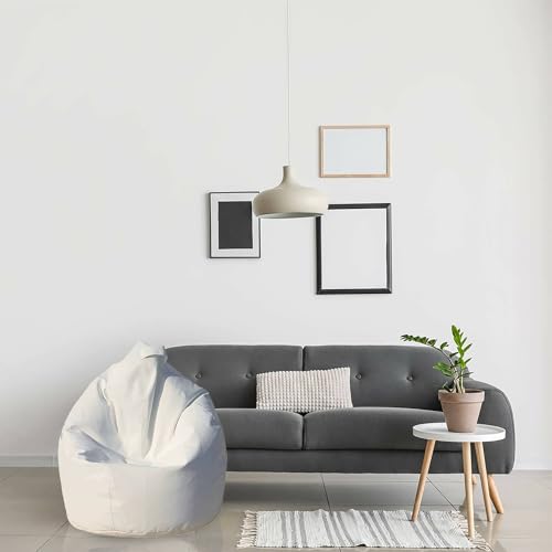 Talamo Eleganter Sitzsack, Weiß, Maße: 80 x 120 x 80 cm von Talamo Italia