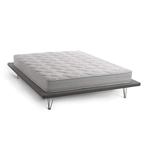 Talamo Italia - Quadratische und halbe Matratze Costanza, Herausnehmbare Matratze aus Waterfoam, 100% Made in Italy, Anti-Milbe und hypoallergen, Cm 120x190 h19 von Talamo Italia