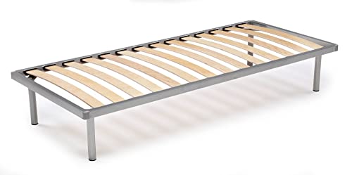 Talamo Italia Orthopädisches Bettgestell mit 14 Latten, geeignet für Einzelbett, Made in Italy, Bettgestell aus Birkensperrholz, cm 80x200h34 von Talamo Italia