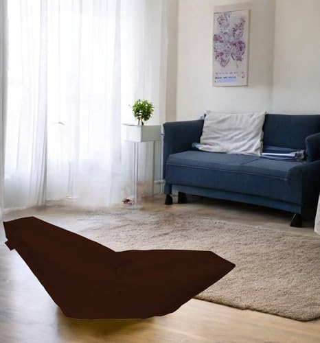 Talamo Italia - Sitzsack Loungebett, braun, Maße 160 x 70 x 50 cm von Talamo Italia