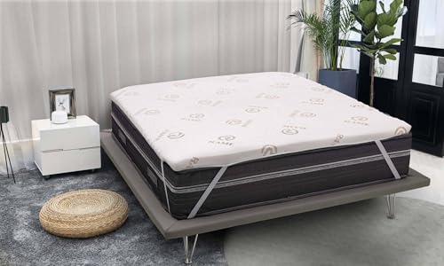 Talamo Italia - Quadratischer und halber Topper Alyssa, Topper erneuert die Matratze mit abnehmbarem Bezug aus Memory Foam und Kupferfasern, 100% Made in Italy, Hypoallergen, Cm 120x190h5 Talamo Italia - Quadratischer und halber Topper Alyssa, Topper erneuert die Matratze mit abnehmbarem Bezug aus Memory Foam und Kupferfasern, 100% Made in Italy, Hypoallergen, Cm 120x190h5 von Talamo Italia