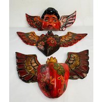 1 Holzmaske von TalaveraPotteryArt