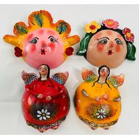 1 Kokosnussmaske/Engelsmaske von TalaveraPotteryArt