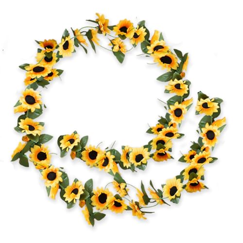 TaleMoon Sonnenblumen Künstliche Girlande, 3 Stück 2,4m künstliche Blumen, Blumenranken Künstlich, Pflanzengirlanden Künstlich Sonnenblumen, für Garten Hochzeit Party Deko TaleMoon Sonnenblumen Künstliche Girlande, 3 Stück 2,4m künstliche Blumen, Blumenranken Künstlich, Pflanzengirlanden Künstlich Sonnenblumen, für Garten Hochzeit Party Deko von TaleMoon