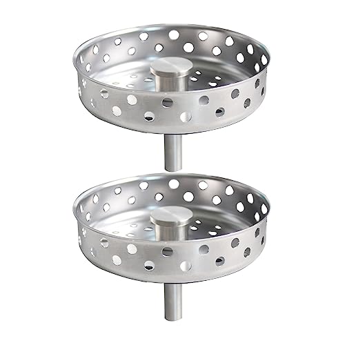 TALEA QS652-U Siebkorb für Küchenspüle, 80,5 mm, Ersatz-Ablaufstopfen, 2 Stück von Talea