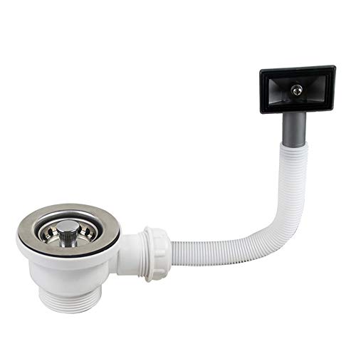 Talea Küchensieb Typ Teesieb mit Überlauf, Abfluss Sieb, 70 mm, PP + PVC + Edelstahl, Abnehmbar, Mehrmaterial-Konstruktion von Talea