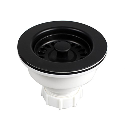 Talea Küchenspülenflansch, 114 mm, 3,8 cm (1 1/2 Zoll) großes Sieb, Ablaufgarnitur mit Stopfen von Talea