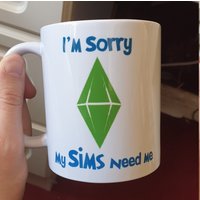 Die Sims Tasse My Need Me The 2 Geek Gaming Gamer von Taleandtaylor