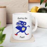 Sanic The Hedgehog Meme Becher Geek Gaming Gamer von Taleandtaylor