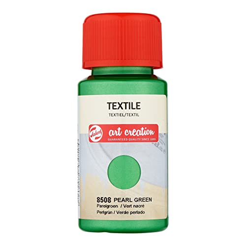 Talens Art Creation Textile Farbe 50 ml - Perlgrün - Upcycle-Stoffe - Leicht zu bügeln - Waschbar und trocknerfest von Talens Art Creation