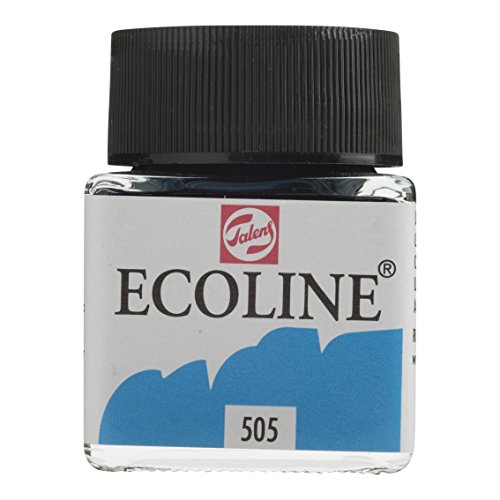 Ecoline - Fluessige Wasserfarbe - 30 ml - Ultramarin hell von Talens