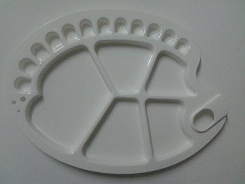 Palette aus Kunststoff, oval, 25 x 35 cm von Talens
