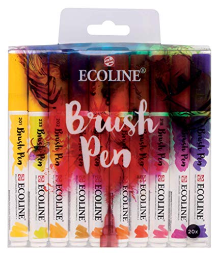 Pinselstift Talens Ecoline Brush Pen 20er Set von Ecoline