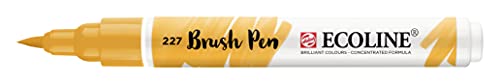 Pinselstift Talens Ecoline Brush Pen gelber ocker 227 von Ecoline