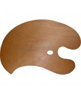 Riesenpalette, Holz, oval, 70 x 47 cm von Talens Japan