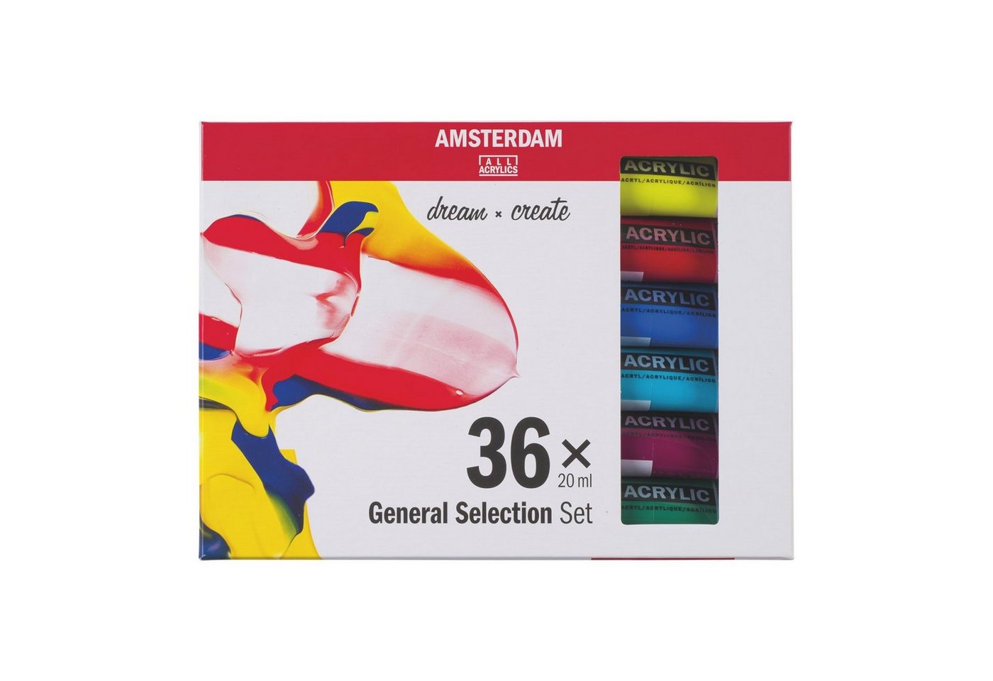 Talens Acrylfarbe AMSTERDAM Acrylfarben-Set "Standard Series" - 36 x 20 ml Talens Acrylfarbe AMSTERDAM Acrylfarben-Set "Standard Series" - 36 x 20 ml von Talens