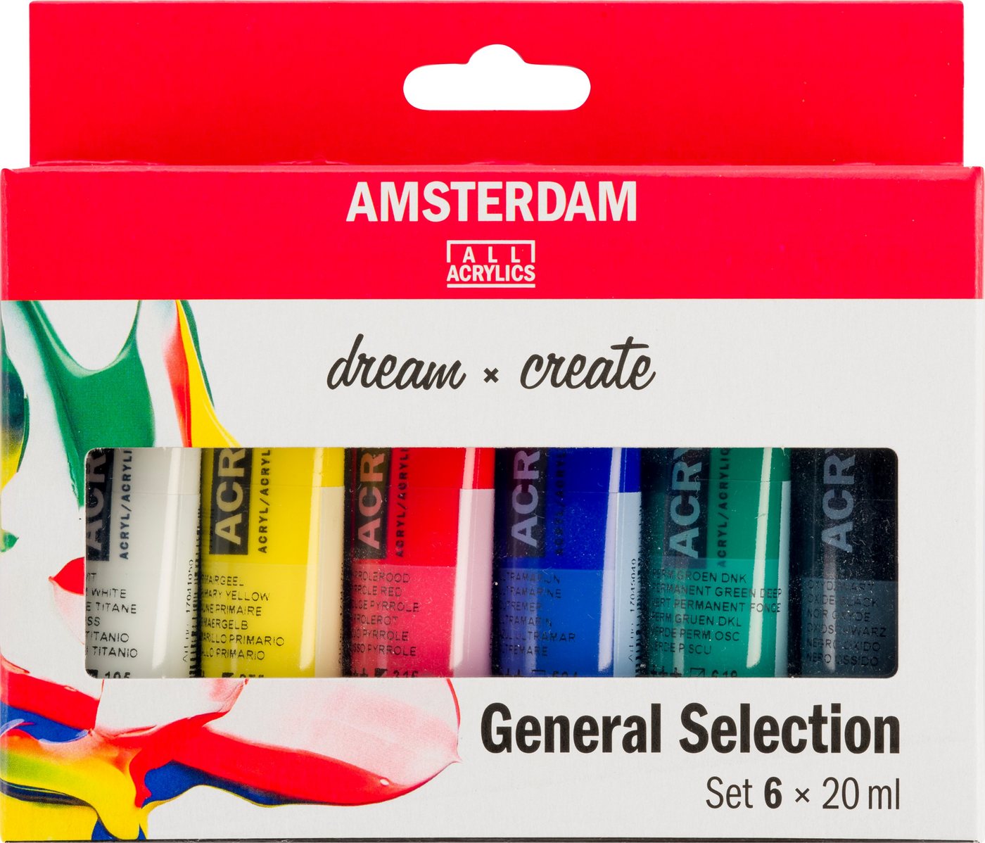 Talens Acrylfarbe Acrylfarben-Set General Selection, 6 x 20 ml Talens Acrylfarbe Acrylfarben-Set General Selection, 6 x 20 ml von Talens