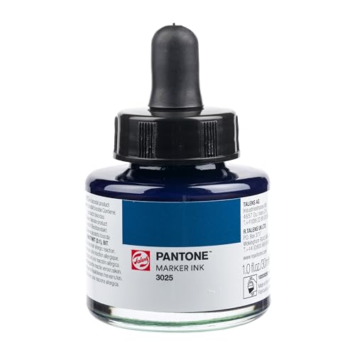 Talens | Pantone Marker-Tinte 30 ml 3025 | Flüssige Tinte + Marker-Nachfüllung | Wasserbasierte, pigmentierte Tinte in 108 Pantone-Farben von Talens