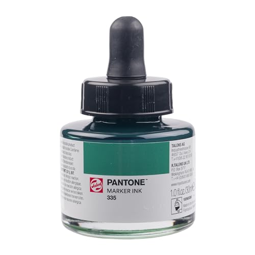 Talens | Pantone Marker-Tinte 30 ml 335 | Flüssige Tinte + Marker-Nachfüllung | Wasserbasierte, pigmentierte Tinte in 108 Pantone-Farben von Talens