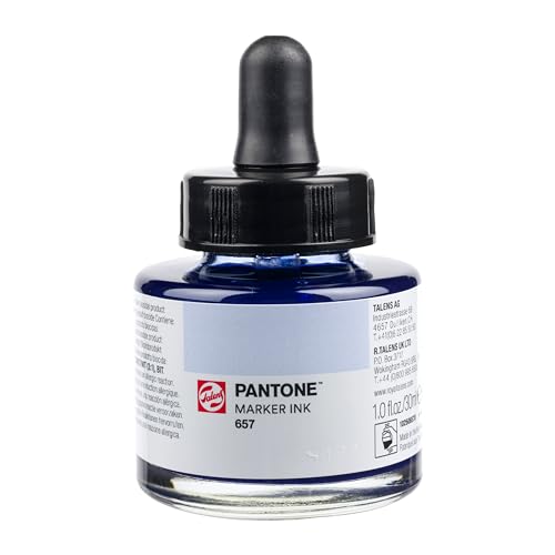 Talens | Pantone Marker-Tinte 30 ml 657 | Flüssige Tinte + Marker-Nachfüllung | Wasserbasierte, pigmentierte Tinte in 108 Pantone-Farben von Talens