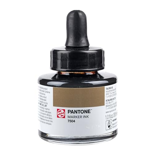 Talens | Pantone Marker-Tinte 30 ml 7504 | Flüssige Tinte + Marker-Nachfüllung | Wasserbasierte, pigmentierte Tinte in 108 Pantone-Farben Talens | Pantone Marker-Tinte 30 ml 7504 | Flüssige Tinte + Marker-Nachfüllung | Wasserbasierte, pigmentierte Tinte in 108 Pantone-Farben von Talens