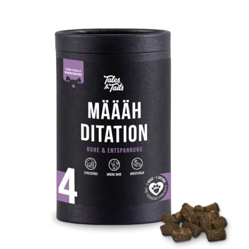 Tales&Tails - Beruhigungssnacks für Hunde, Lamm mit Baldrian, Melisse und Johanniskraut, stressfrei - Määähditation 2X Dose 325g (2) von Tales & Tails PAWESOME FOOD FOR PETS