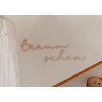 Träum Schön - Schriftzug Aus Holz Als Wanddekoration | Kinderzimmer Dekoration Wohndeko Baby Geschenk Tales Of Marley von TalesOfMarley