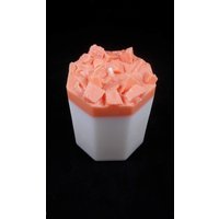 stumpenkerze Kürbis Mit Orangen Wachs-Chunks - Duftkerze Dekokerze von TalkativeWax