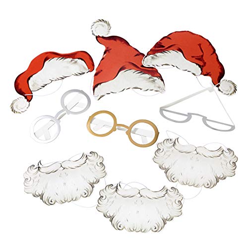 Talking Tables BC-SANTA-DRESSUP Weihnachtsparty Zubehör | Fotobox Requisiten | Weihnachtsmann Verkleidung | 18 Stück, Multifarbe Talking Tables BC-SANTA-DRESSUP Weihnachtsparty Zubehör | Fotobox Requisiten | Weihnachtsmann Verkleidung | 18 Stück, Multifarbe von Talking Tables