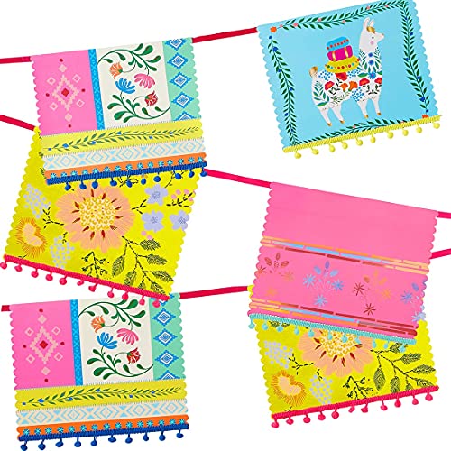 Talking Tables Boho, Hängegirlande (Lama- und Blumenmotiv), bunt, 4 Meter Talking Tables Boho, Hängegirlande (Lama- und Blumenmotiv), bunt, 4 Meter von Talking Tables