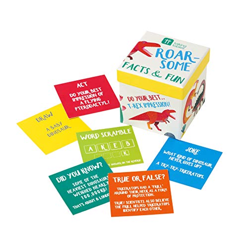 Talking Tables Dino Dinosaur Facts & Fun Game, Papier, Mehrfarbig von Talking Tables