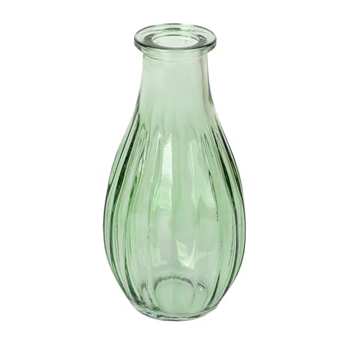 Talking Tables Grüne Glas-Budvase für Blumen, stilvolle Einzelstiel-Vase für Hochzeits-Tischdeko, Fensterbank, Gartenpartys, Sommeressen, Kamindekor & Geschenke, 14 cm Talking Tables Grüne Glas-Budvase für Blumen, stilvolle Einzelstiel-Vase für Hochzeits-Tischdeko, Fensterbank, Gartenpartys, Sommeressen, Kamindekor & Geschenke, 14 cm von Talking Tables