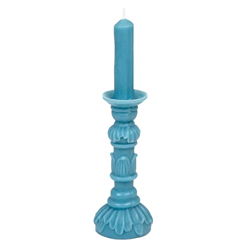 Talking Tables Kerzenständer-Form, 3D-Skulptur, ohne Duft, Moderne Wohnkultur, 25 cm, Blau von Talking Tables