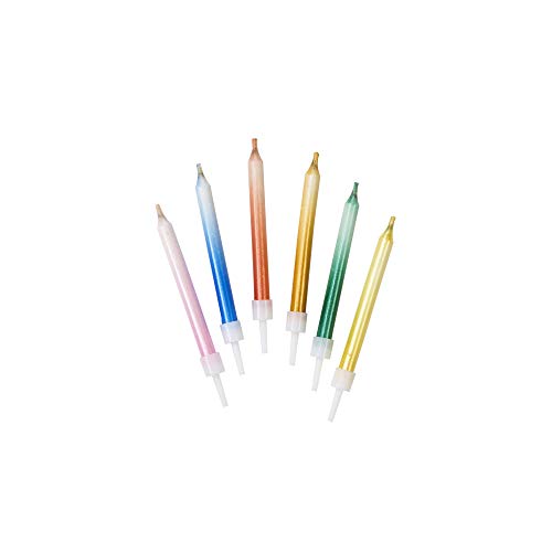 Talking Tables Rainbow Relighting Candles (24Pk), 12er-pack von Talking Tables