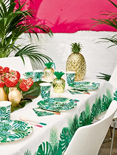 Talking Tables Tropical Tischdecke - Palmblatt-Einweg-Tischdecke für Kinderpartys, Dschungel-, Dinosaurier- oder Hawaii-Themen von Talking Tables