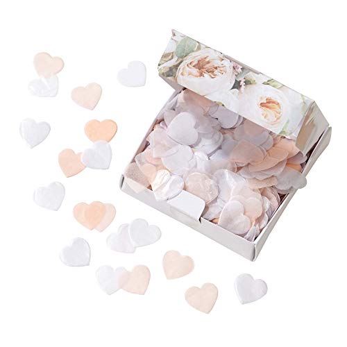 Talking Tables WHT Past Modern Romance Pastel Tissue Heart Confetti, Papier, Pastellherzen von Talking Tables