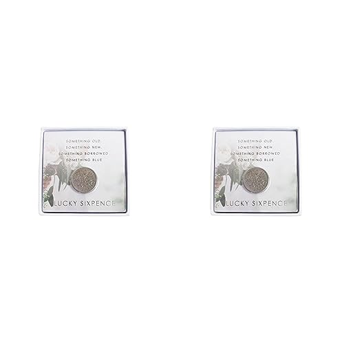 Talking Tables WHT-Sixpence Modern Romance, Papier, Mehrfarbig, 2.7 x 7.1 x 7.1 cm (Packung mit 2) von Talking Tables
