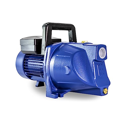 Tallas GARDEN 1500 B Gartenpumpe - 6.300 L/Std. - 1500W - Förderhöhe 48 m - Sehr robust - Inkl. Handgriff und montiertem Stecker - Bewässerungspumpe Tallas GARDEN 1500 B Gartenpumpe - 6.300 L/Std. - 1500W - Förderhöhe 48 m - Sehr robust - Inkl. Handgriff und montiertem Stecker - Bewässerungspumpe von Tallas