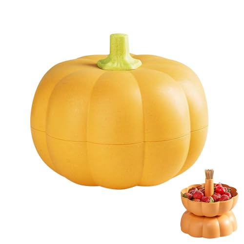 Halloween Deko Kürbis Snackbox, Kürbis Snackteller mit Deckel, Snackschale Kinder, Obstteller, Snackdose Organizer Snacktablett Aufbewahrungsbox Obstbox für Snacks Süßigkeiten Nüsse Obst Gewürze (A) Halloween Deko Kürbis Snackbox, Kürbis Snackteller mit Deckel, Snackschale Kinder, Obstteller, Snackdose Organizer Snacktablett Aufbewahrungsbox Obstbox für Snacks Süßigkeiten Nüsse Obst Gewürze (A) von Talleros