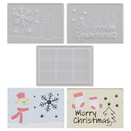 Silikonformen Gießformen Weihnachten, Weihnachtsbaum Silikonform Weihnachten Geschenkbox Silikonform Geldgeschenk Gießformen Silikon Giessformen Silikon Gießform Weihnachten Pralinenschachtel (A) von Talleros