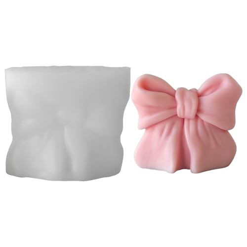 Silikonformen Gießformen Weihnachten Kerzenformen zum Gießen, 3D Schleife Kerzen Silikonform Weihnachten Schmetterlinge Gips zum Gießen Gießformen Silikon Giessformen Silikon Gießform Weihnachten (A) von Talleros