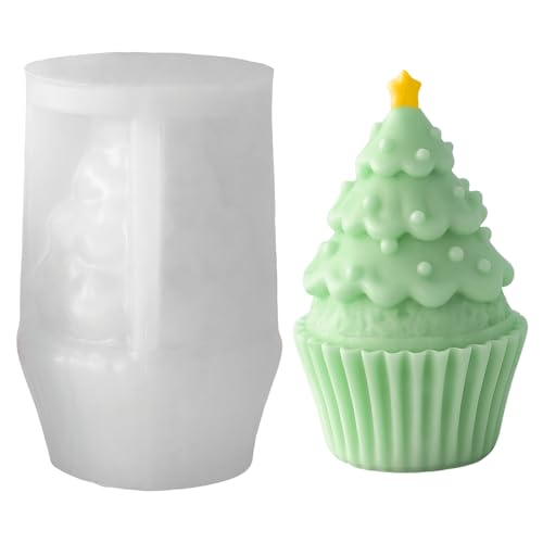 Silikonformen Gießformen Weihnachten Kerzenformen zum Gießen, Weihnachtsbaum Kuchen Kerzen Silikonform Weihnachten Gips Zum Gießen Gießformen Silikon Giessformen Silikon Gießform Weihnachten (A) von Talleros