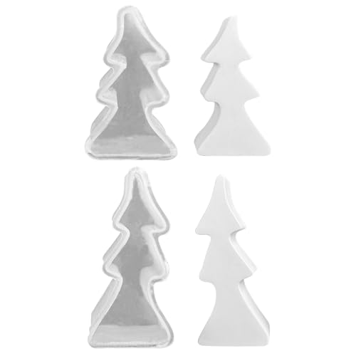 Silikonformen Gießformen Weihnachten Kerzenformen zum Gießen,2/3 PCS Weihnachtsbaum Silikonform Weihnachten Gips Zum Gießen Gießformen Silikon Giessformen Silikon Gießform Weihnachten Tannenbaum (J) von Talleros